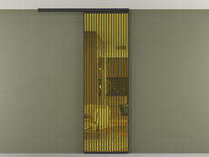 Перегородка Формато вдоль стены на потолок 1 створка