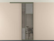 Перегородка Мозаик вдоль стены на потолок 1 створка