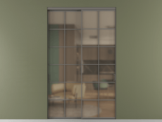 Перегородка Формато внутри проёма 2 створки