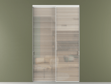 Перегородка Формато внутри проёма 2 створки