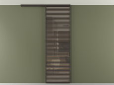 Перегородка Формато вдоль стены на потолок 1 створка