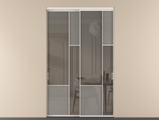 Перегородка Mosaic внутри проёма 2 створки