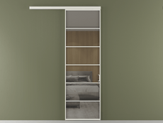 Перегородка Formato вдоль стены 1 створка