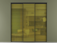 Перегородка Формато внутри проёма 3 створки