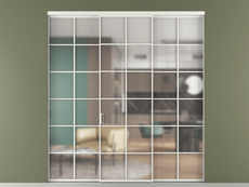 Перегородка Формато внутри проёма 3 створки