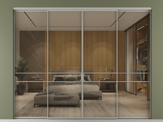 Перегородка Формато внутри проёма 4 створки