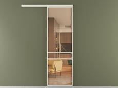 Перегородка Формато вдоль стены 1 створка