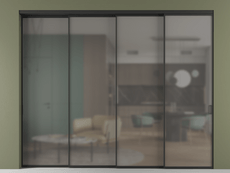 Перегородка Formato внутри проёма телескопик синхро 3