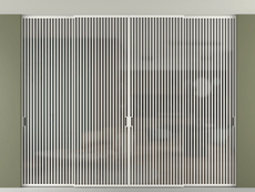 Перегородка Формато внутри проёма скрытое крепление в потолок 4 створки