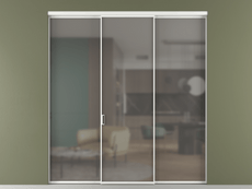 Перегородка Формато внутри проёма 3 створки