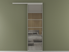 Перегородка Формато вдоль стены 1 створка