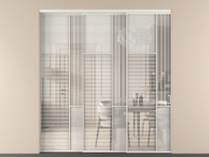 Перегородка Mosaic внутри проёма телескопик синхро 2