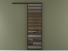 Перегородка Formato вдоль стены одностворчатая