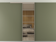 Перегородка Формато вдоль стены на потолок 1 створка