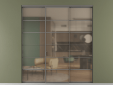 Перегородка Формато внутри проёма 3 створки