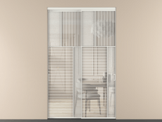 Перегородка Мозаик внутри проёма 2 створки