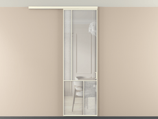 Перегородка Мозаик вдоль стены на потолок 1 створка