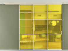 Перегородка Formato вдоль стены на потолок телескопик синхро 3