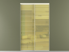 Перегородка Формато внутри проёма 2 створки