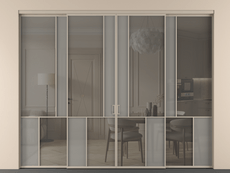 Перегородка Мозаик внутри проёма 4 створки