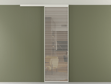 Перегородка Formato вдоль стены на потолок 1 створка