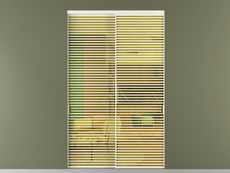 Перегородка Формато внутри проёма 2 створки