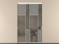 Перегородка Мозаик внутри проёма 2 створки