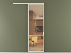 Перегородка Формато вдоль стены 1 створка