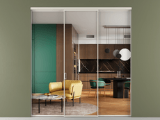 Перегородка Formato внутри проёма трёхстворчатая