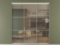 Перегородка Формато внутри проёма 3 створки