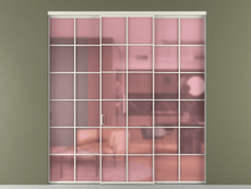 Перегородка Formato внутри проёма трёхстворчатая