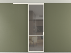 Перегородка Формато вдоль стены на потолок 1 створка