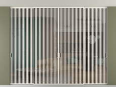 Перегородка Формато внутри проёма скрытое крепление в потолок 4 створки