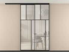 Перегородка Mosaic вдоль стены на потолок телескопик синхро 2