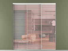 Перегородка Формато внутри проёма 3 створки с синхронным механизмом