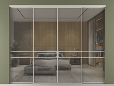 Перегородка Формато внутри проёма 4 створки