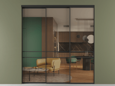 Перегородка Formato внутри проёма телескопик синхро 2