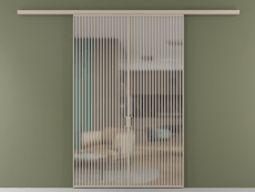 Перегородка Формато вдоль стены 2 створки