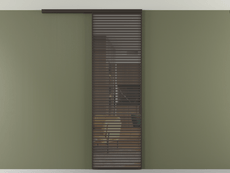 Перегородка Формато вдоль стены на потолок 1 створка