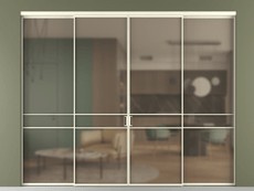 Перегородка Формато внутри проёма 4 створки