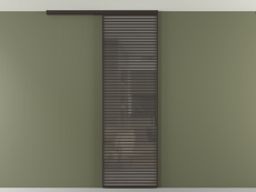 Перегородка Формато вдоль стены на потолок 1 створка