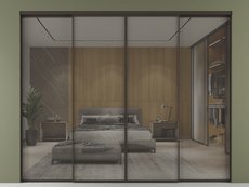 Перегородка Formato внутри проёма 4 створки