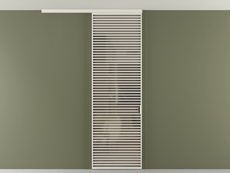 Перегородка Формато вдоль стены на потолок 1 створка