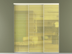 Перегородка Формато внутри проёма 3 створки с синхронным механизмом