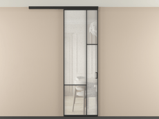 Перегородка Mosaic вдоль стены на потолок 1 створка