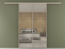 Перегородка Формато вдоль стены 2 створки