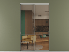 Перегородка Формато внутри проёма 2 створки