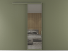 Перегородка Формато вдоль стены 1 створка