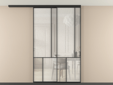 Перегородка Mosaic вдоль стены на потолок телескопик синхро 2