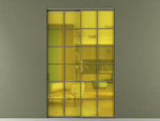 Перегородка Formato внутри проёма 2 створки